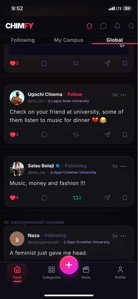 Chimfy Feed